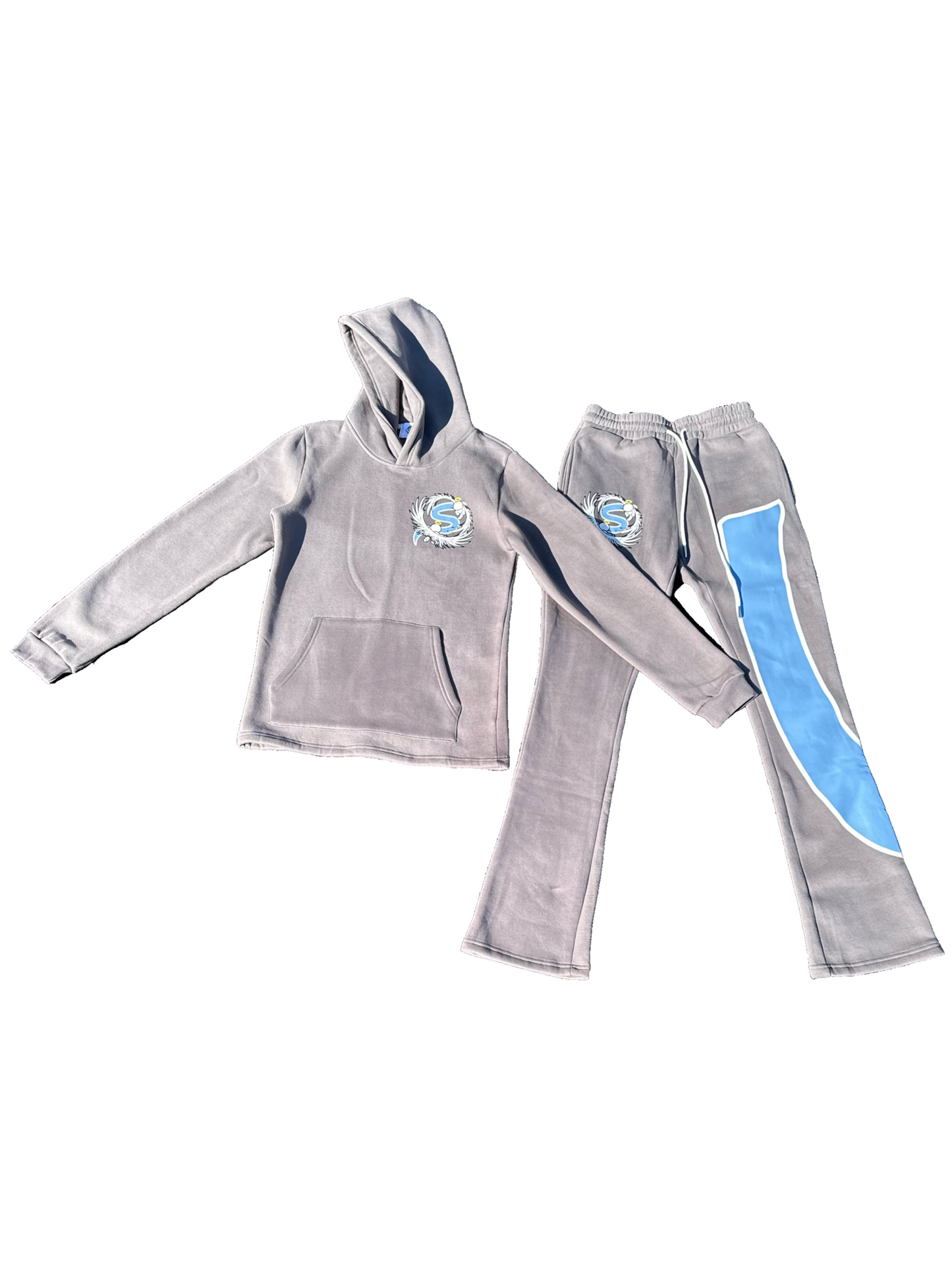Grey / Baby Blue Protect The Brand Flare Sets