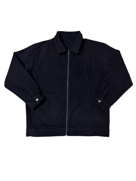 Black Sway Long Sleeve Denim Jacket