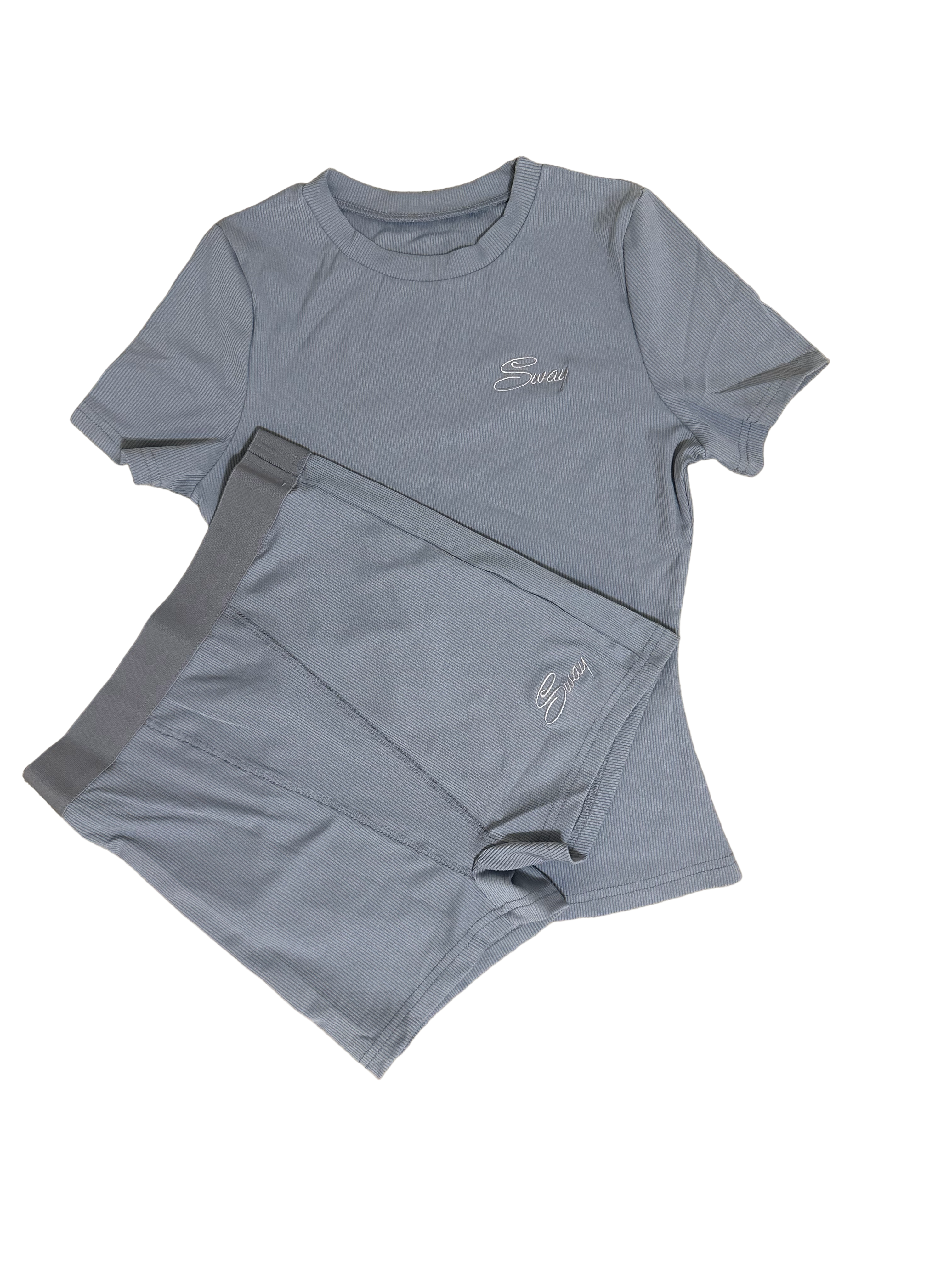 Grey Women Shirt Set