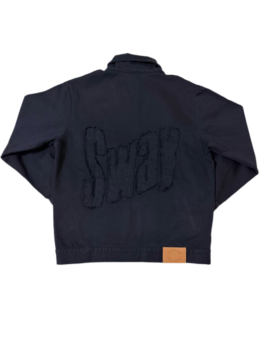 Black Sway Long Sleeve Denim Jacket