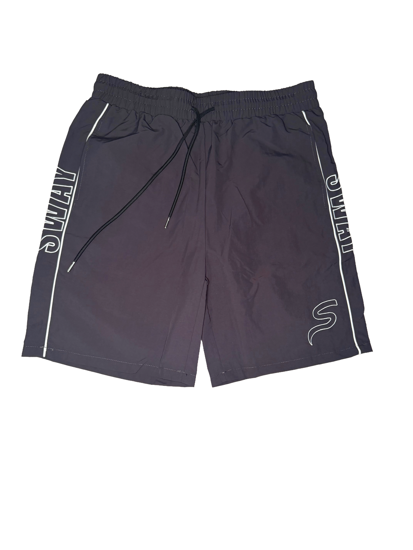 Grey Windbreaker Shorts