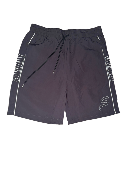 Grey Windbreaker Shorts