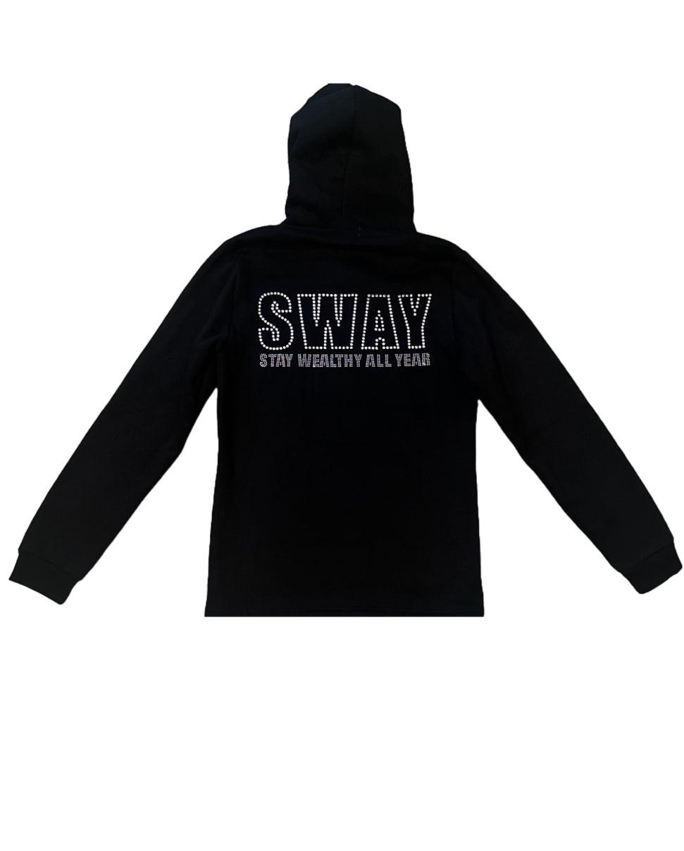 Black / Rhinestones STAY WEALTHY ALL YEAR Flare Sets